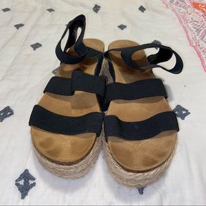 Steve Madden Kimmie Black Sandals